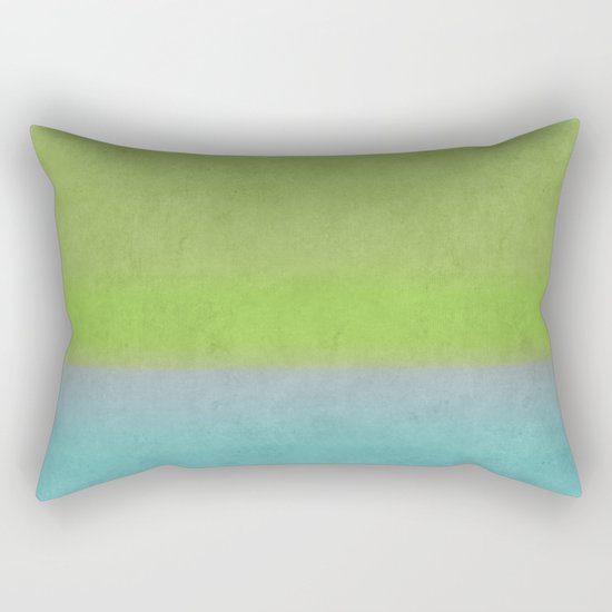 Green greenery greenish Rectangular Pillow
