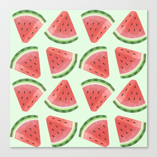 Watermelon pattern Canvas Print