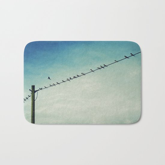 stepping out of line Bath Mat