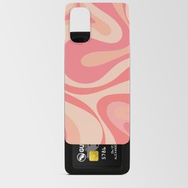 Mod Swirl Retro Abstract Pattern in Pink and Blush Android Card Case