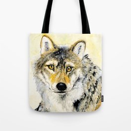 Totem Grey wolf Tote Bag