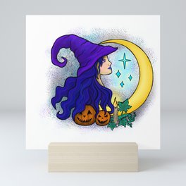 Witchy night Mini Art Print
