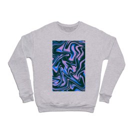 Blue & Purple Wavy Grunge Crewneck Sweatshirt
