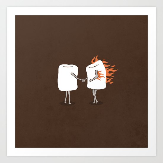Mallow on Fire Art Print