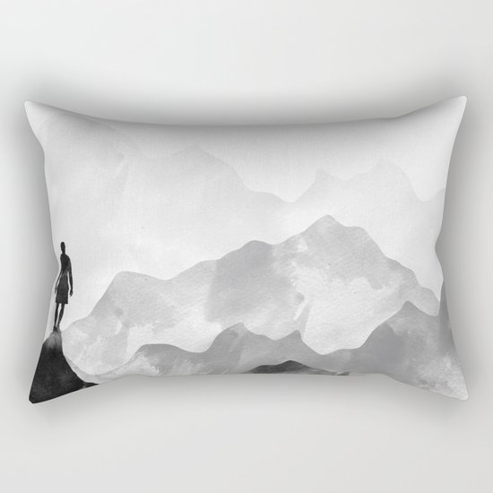 Top of the Mountain Rectangular Pillow