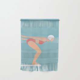Pool Diver Wall Hanging
