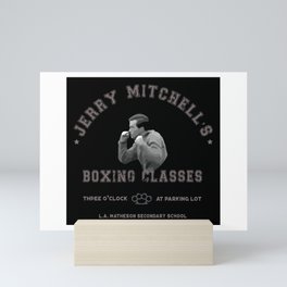 Jerry Mitchell's Boxing Classes | Three O'Clock | At The Parking Lot | High School Gym Design For Me Mini Art Print