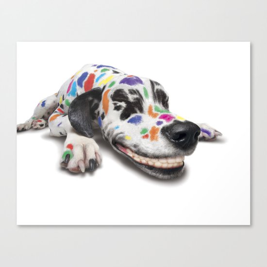 Spotted dog Canvas Print