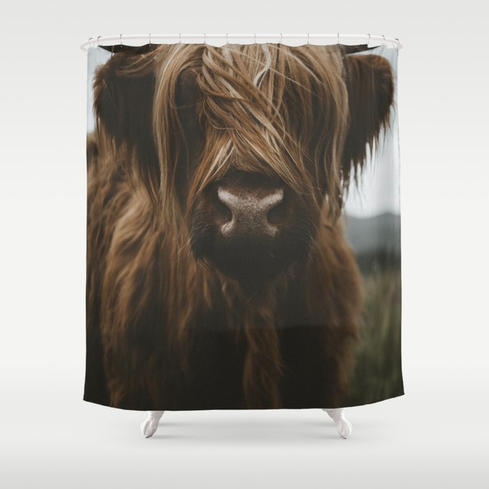 Scottish Highland Cattle Shower Curtain, Highland Cow Shower Curtain Society6