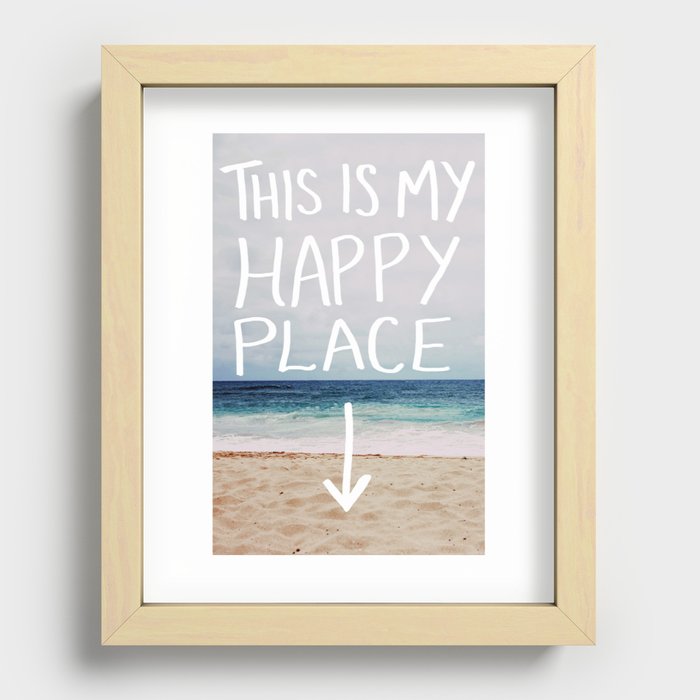 My Happy Place (Beach) Art Print by Leah Flores | Society6