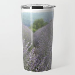 Luscious Lavender Fields Landscape Photography Travel Mug