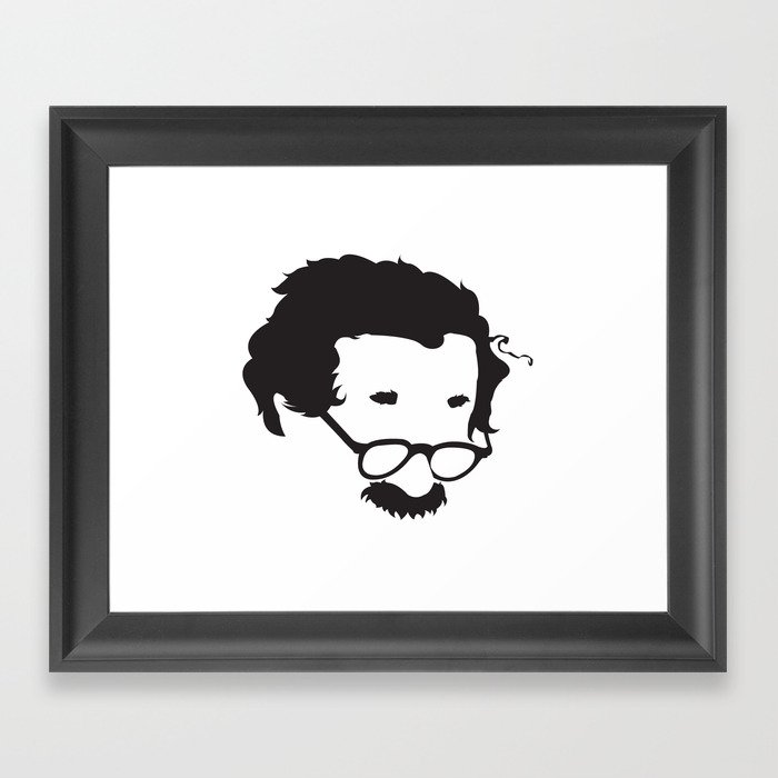 Faceless E=MC2 Albert Einstein Framed Art Print