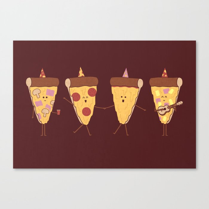 Pizza Party Canvas Print