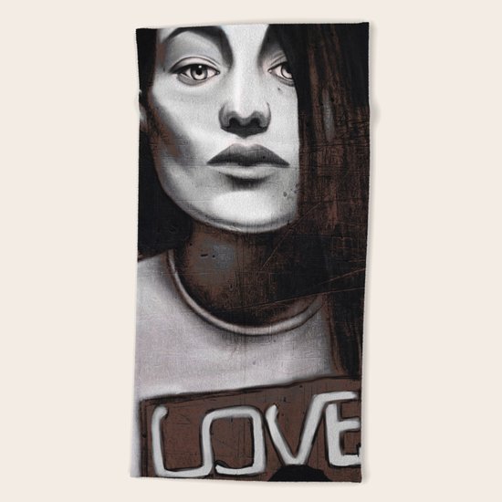 Girl love Beach Towel
