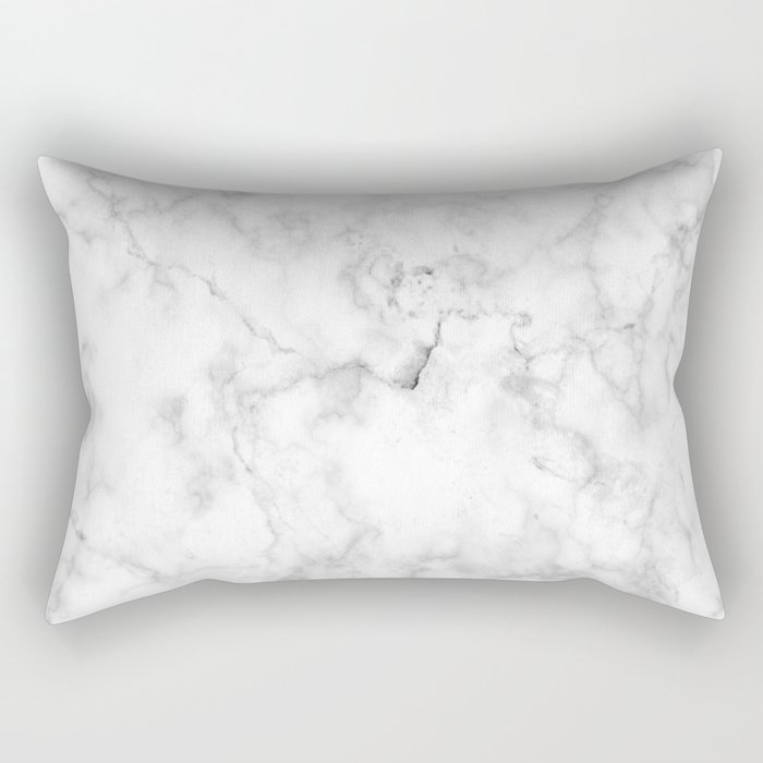 Marble pattern on white background Rectangular Pillow