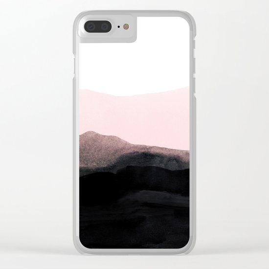mountain horizon Clear iPhone Case