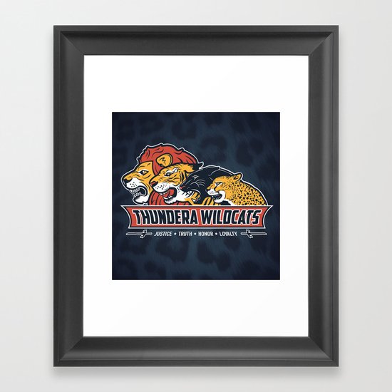 Thundera Wildcats Framed Art Print