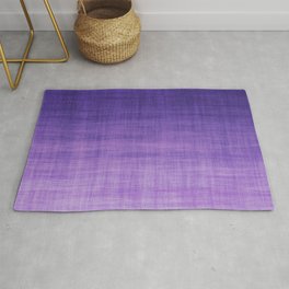 Ultra Violet Purple Linen Ombre Textile Grunge Woven Cotton Gradient Texture Lavender Lilac Pattern Rug