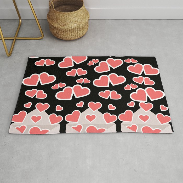 Sending All My Love To You Valentines Day Anniversary Gift Rug