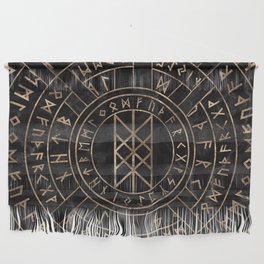 Web of Wyrd The Matrix of Fate- Marble and gold Wall Hanging