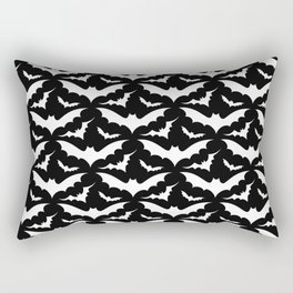 Black and White Bats Rectangular Pillow