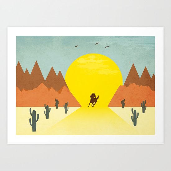 Wild and free Art Print