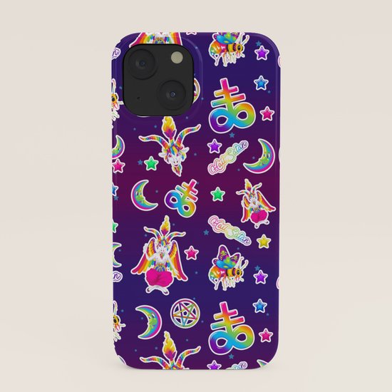 1997 Neon Rainbow Occult Sticker Collection iPhone Case by creepygirlclub |  Society6