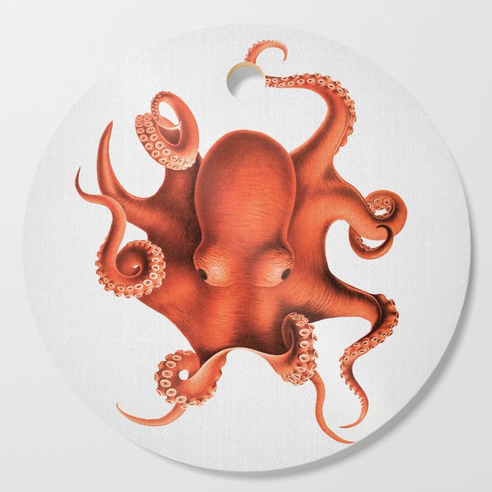 Octopus - Watercolor Cutting Board