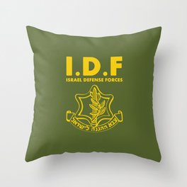 IDF Israel Defense Forces - with Symbol - ENG Throw Pillow