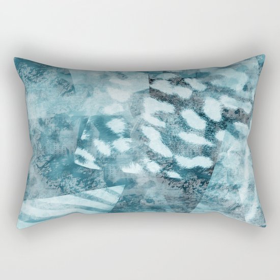 Blue safari Rectangular Pillow