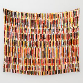 Matchsticks in Tomato Red Wall Tapestry