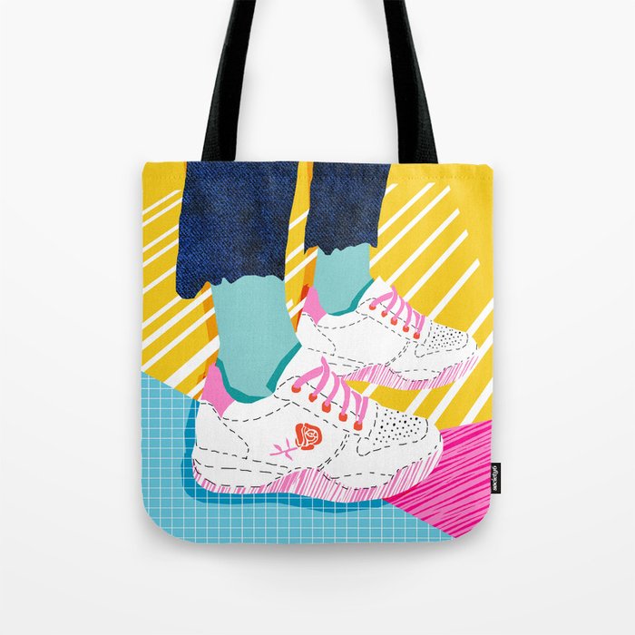Tote hot sale bag sneakers