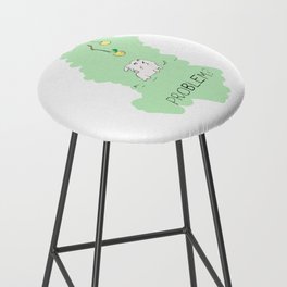 Bunny and Out-of-reach Apples Bar Stool