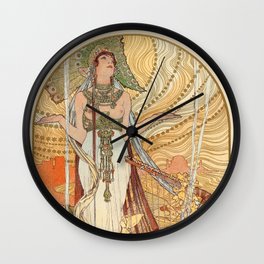 Incantation (Salammbo) - Alphonse Mucha 1897 Wall Clock