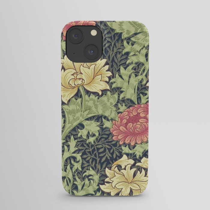 William Morris Chrysanthemum iPhone Case
