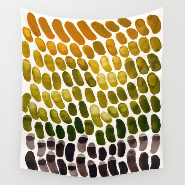 Olive Green Yellow Ochre Mixing Gouache Natural Patterns Colorful