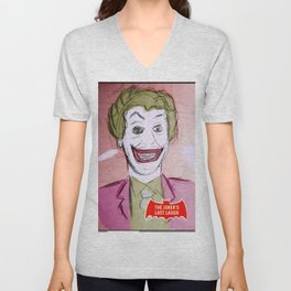 Cesar Romero as the mad clown V Neck T Shirt
