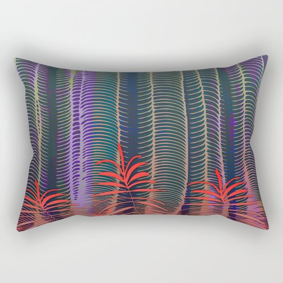Spring Tropical Jungle Rectangular Pillow