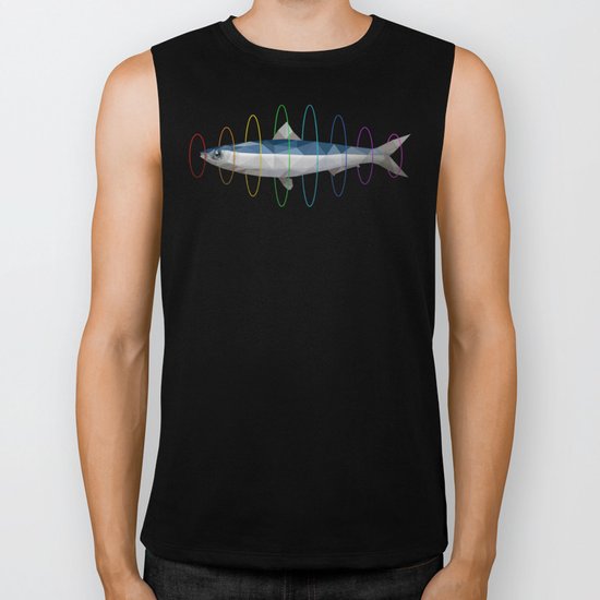 flying sardine Biker Tank