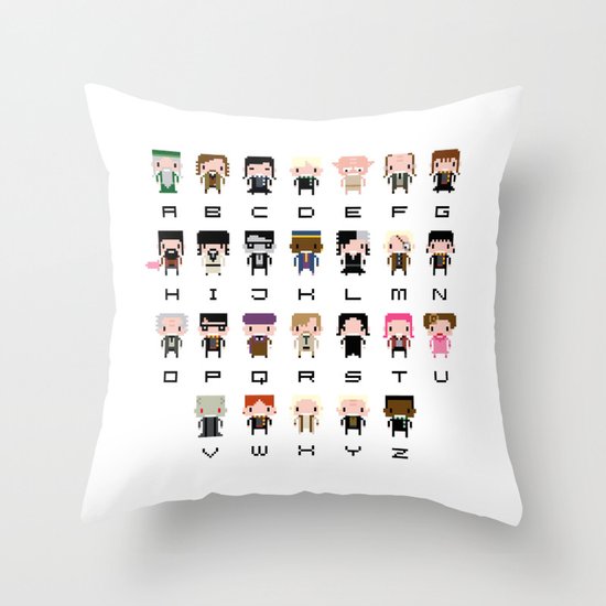 Harry Potter Alphabet Throw Pillow