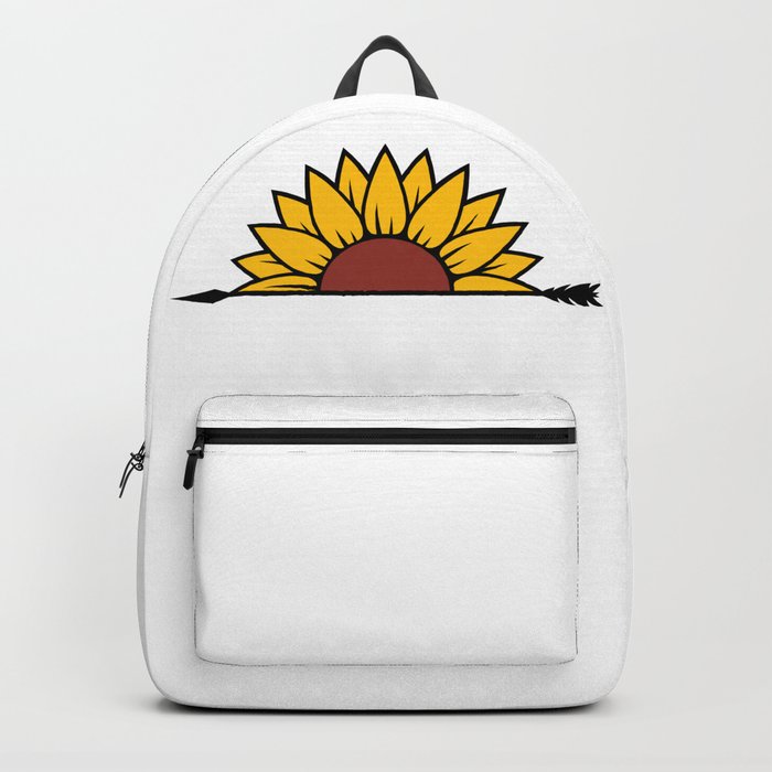 Sunflower and arrow Backpack by Tribaliumart | Society6