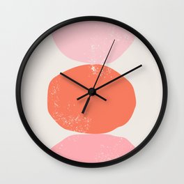 abstract orange Wall Clock