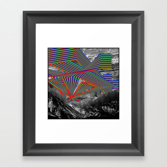 Sky and Mountains Framed Art Print