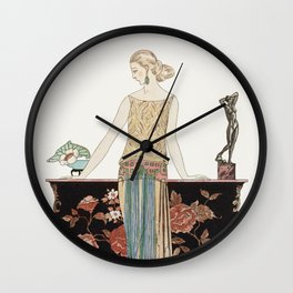 Rosalinde - Vintage Fashion Print Wall Clock