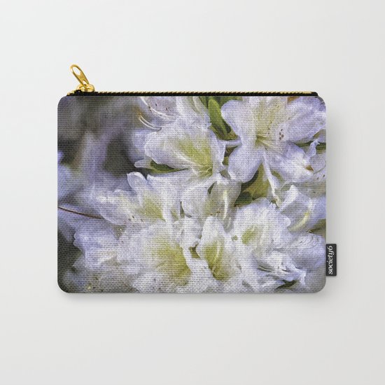 White Rhododendron Carry-All Pouch