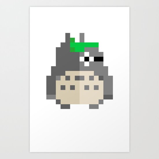 pixel guy Art Print