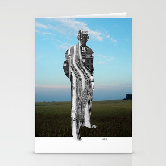 City Man´s Dream Collage Stationery Cards