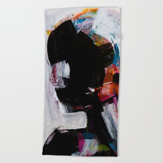 painting 01 Beach Towel