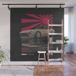 240Z Sport Car Illustration Wall Mural