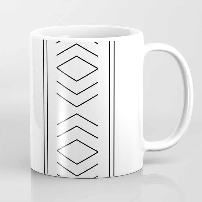 Simple Geo - Black and White Coffee Mug